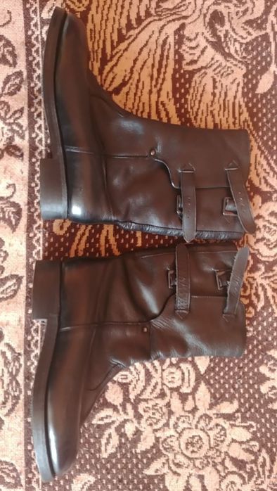 Buty skórzane zimowe