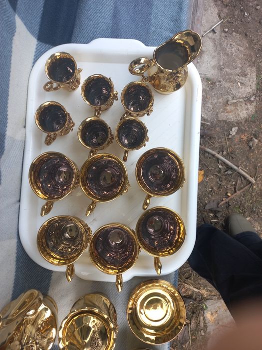 Золотий сервіз для чаю та кави на 28 предметів