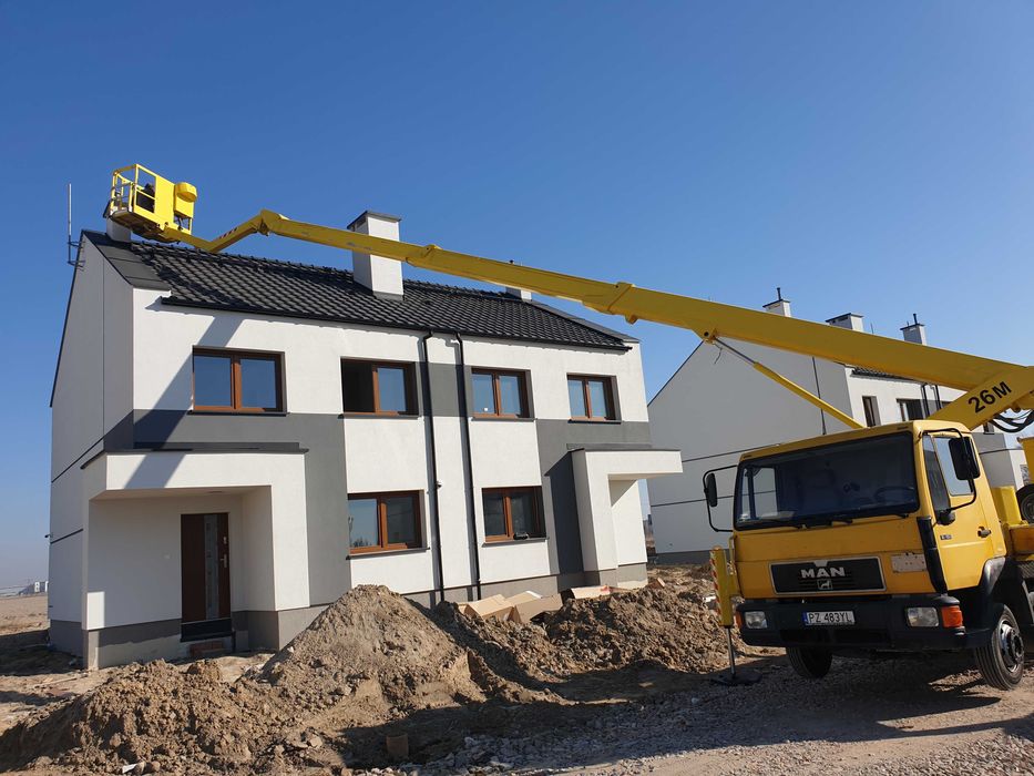 Usługi Podnośnik koszowy Zwyżka Wynajem Swarzędz okolice od 120zł