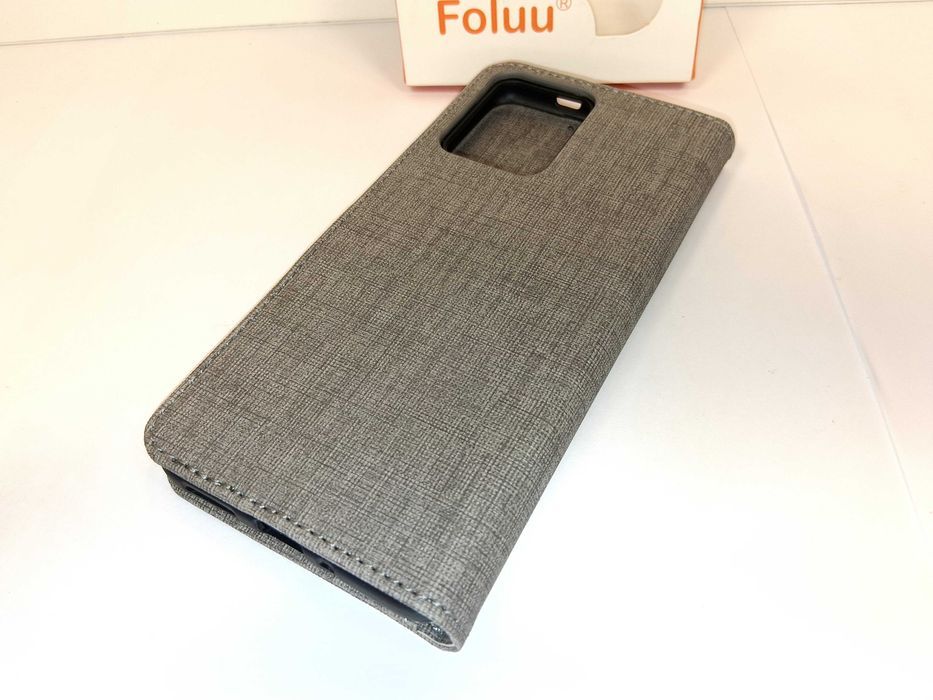 Z114 Etui Foluu Do Xiaomi Poco X5 5G / Redmi Note 12 5G Portfel Szare