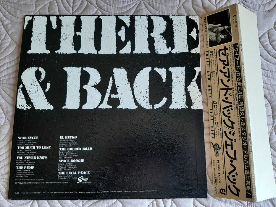 Jeff Beck - There And Back - Japão - Vinil LP