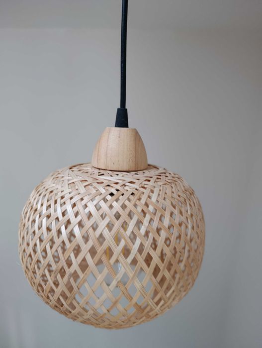 Lampa bambusowa wisząca bambus boho