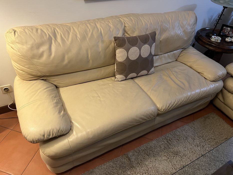 Dois Sofás em Pele
