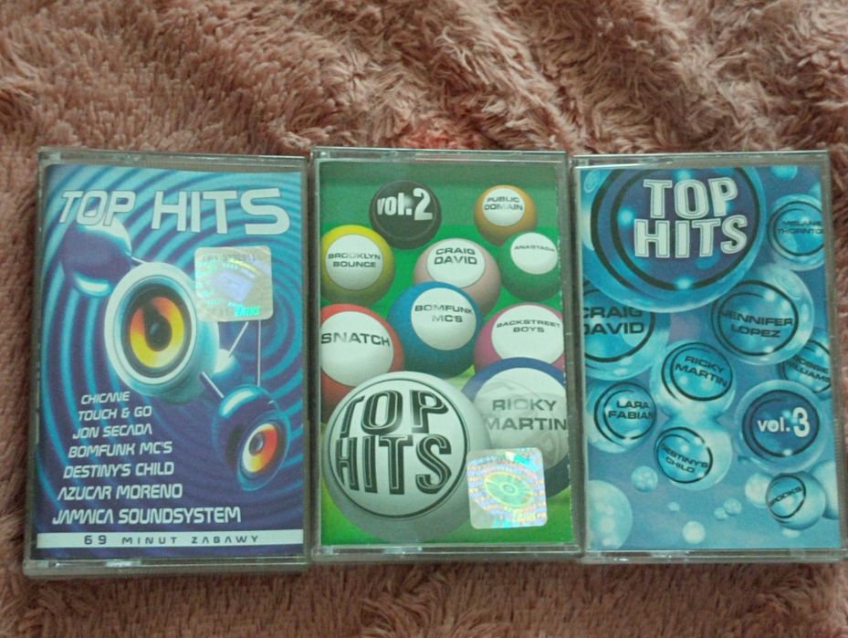 Top Hits vol.1,2,3 - Chciane,WuTangClan i inni kasety MC