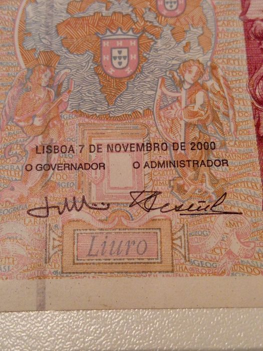 Notas de 500 escudos novas - João de barros