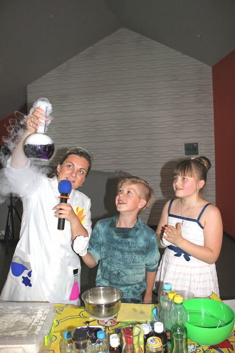 Научное шоу, химическое шоу, сухой лед, слаймы