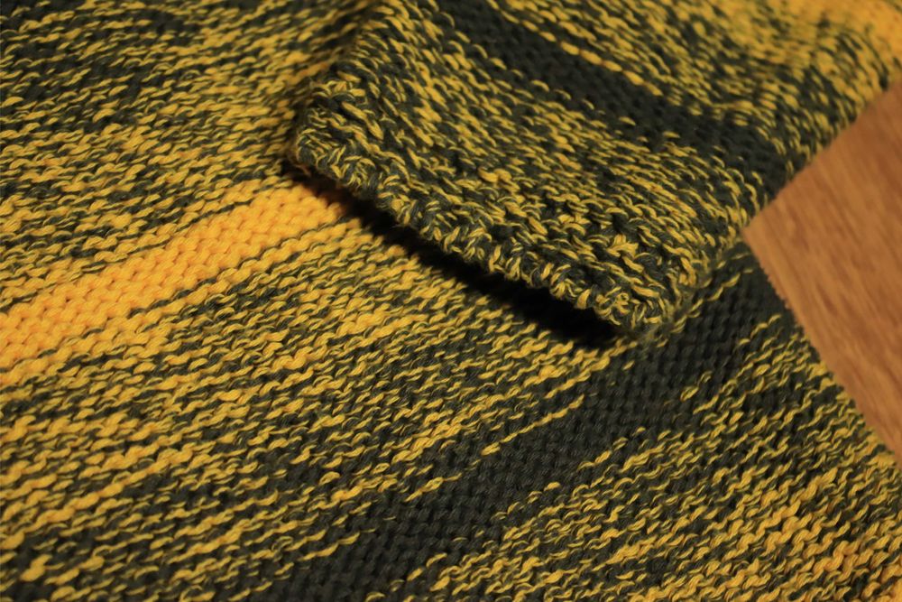 Sweter McNeal r. S żółty okrągły dekolt bawełna