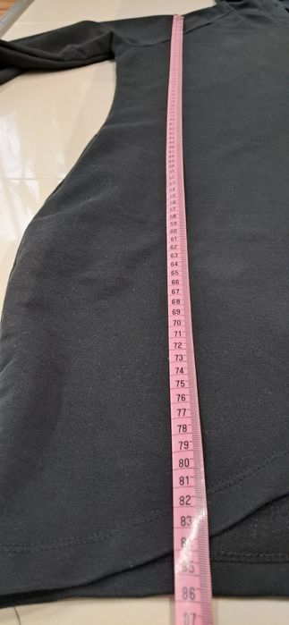 Bluza z kapturem cekiny oversize longsleeve