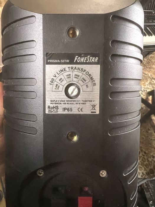 3 Colunas linha de 100v Fonestar