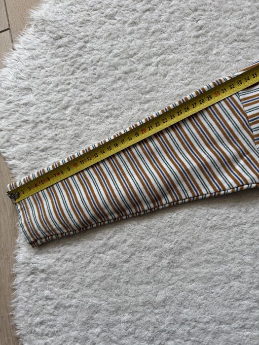 Zara baby 110 Bluzka w paski bezowe brazowe z meszkiem