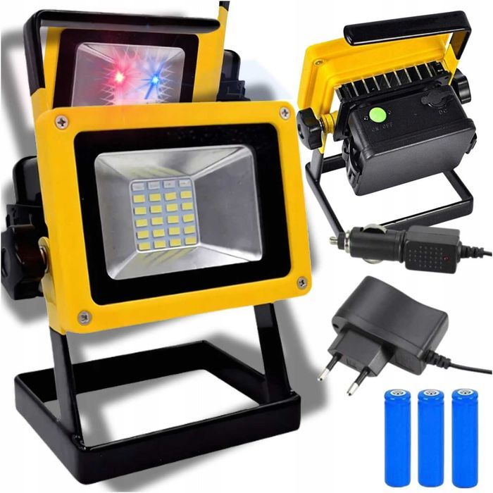 HALOGEN LED WARSZTATOWA 30W akumulator przenośny IP65