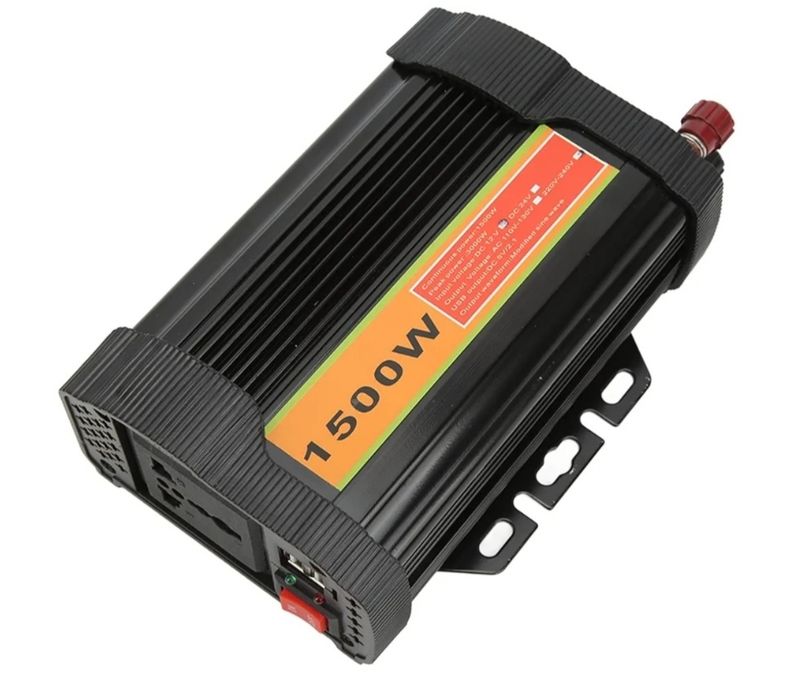 Inversor De Potência De 1500 W Preto, Onda Senoidal Modificada, Conversor De Carro Dc 12 V Para Ac 220 240 V Para Emergência Slowmoose