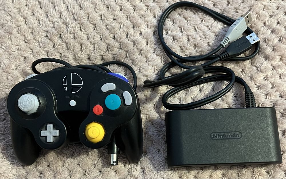 Oryginalny Kontroller Super Smash Bros. Edition i Adapter