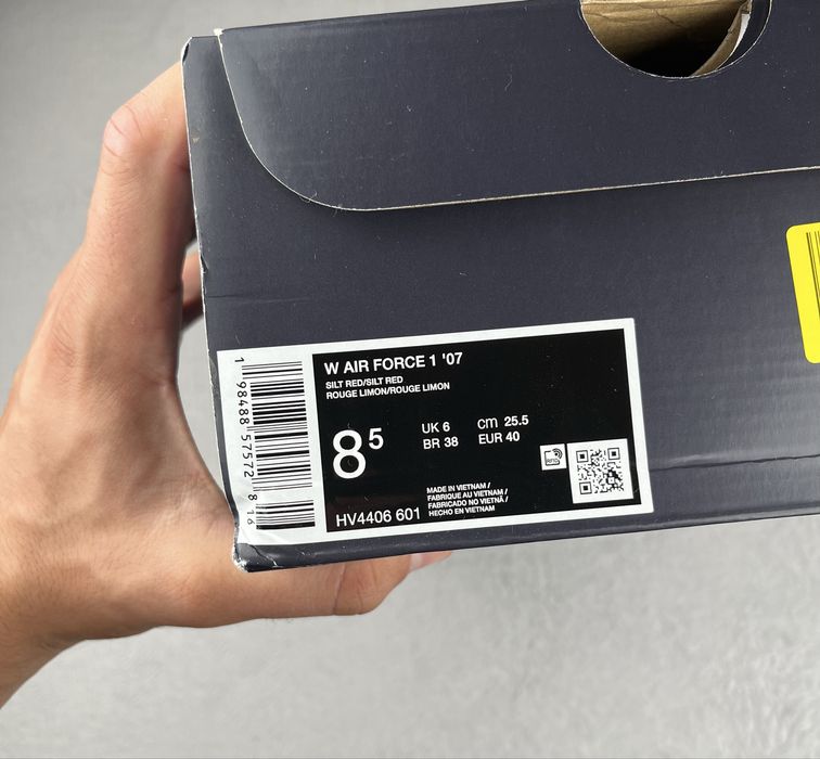 Nike Air Force 1 ’07 Silt Red – rozmiar 40 EU - **NOWE**