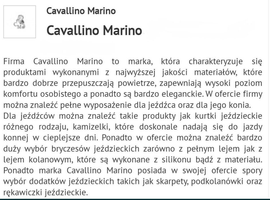 Ocieplacz, bezrękawnik jeździecki, kamizelka, Cavallino Marino, S (36)