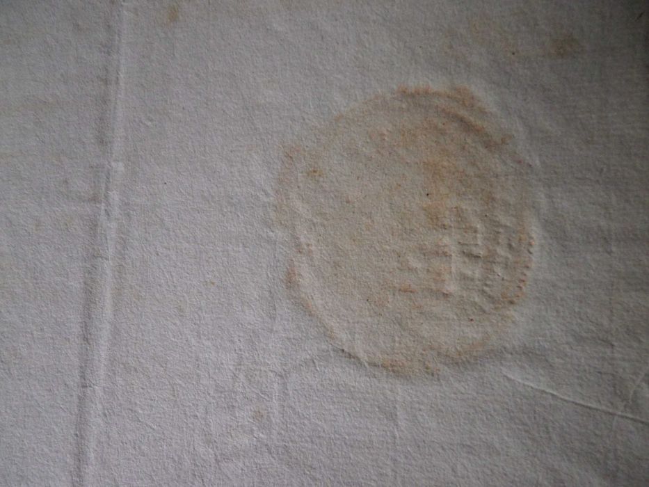 Documento de 1820  Selo de Lacre...