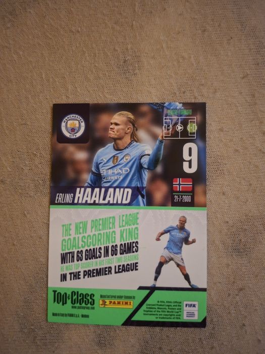 Karta piłkarska Erling Haaland