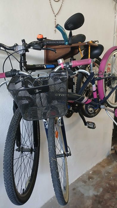 Suporte de Parede em Madeira para Bicicleta  Robusto e Fácil de Montar