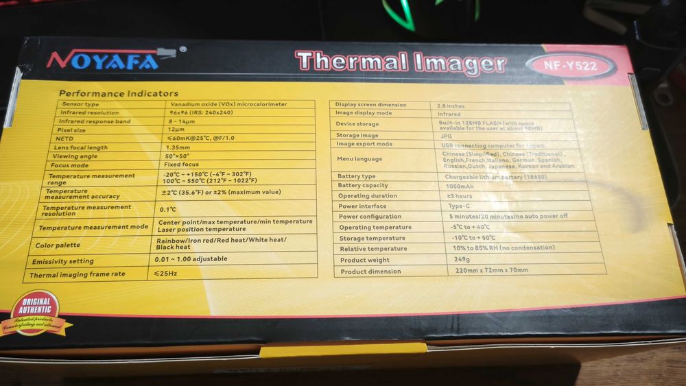 NOYAFA Thermal Imager NF-522 (Laser Térmico)