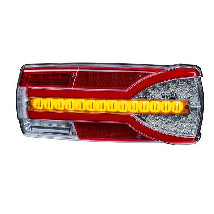 Lampa Tylna LED Prawa Tył 24V Naczepa Przyczepa Laweta Daf Man Iveco Mercedes Scania Volvo 12V Ducato Boxer Jumper Movano Master DYNAMICZNY KIERUNEK