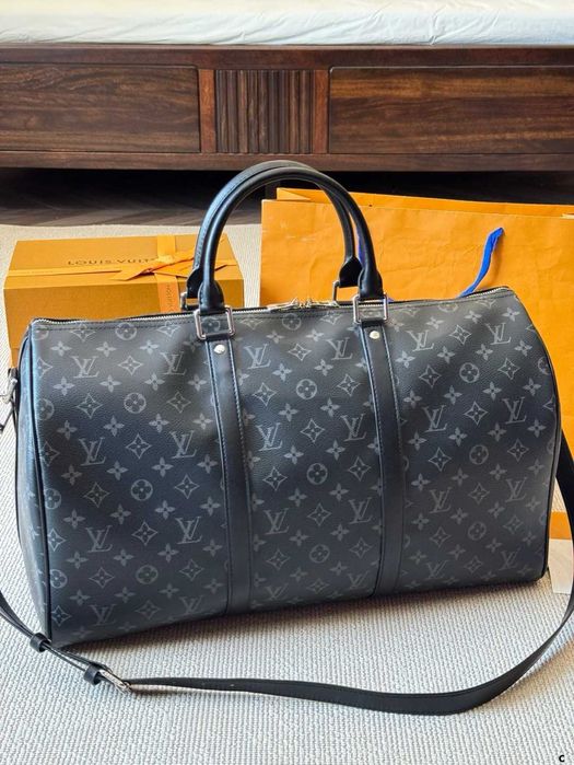 Louis Vuitton  Keepall 50,45 мужская сумка спортивная дорожная унисекс