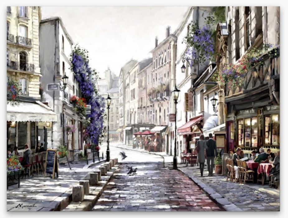 Obraz na płótnie 60x80 cm Styler Canvas Watercolor ST243 Paris 2