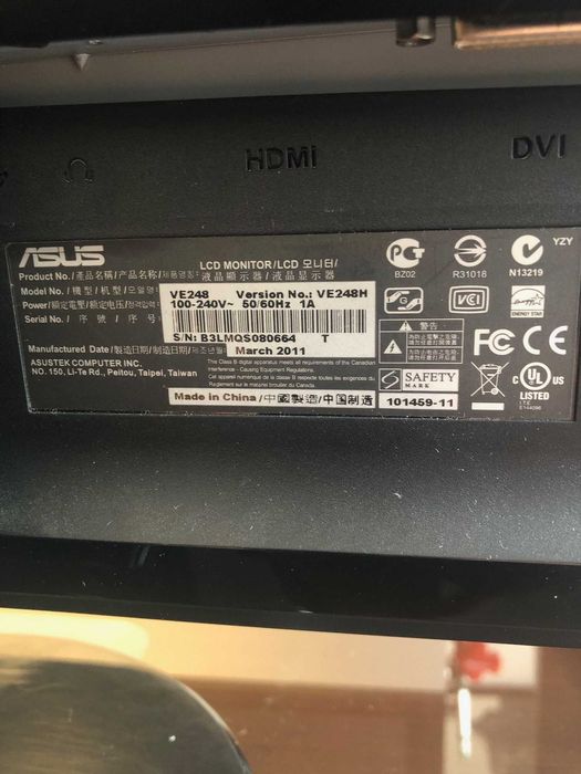 Vendo Monitor Asus