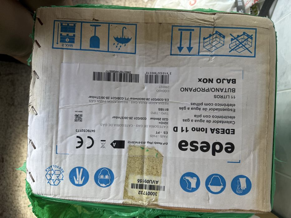 Esquentador a gás butano novo e nunca usado