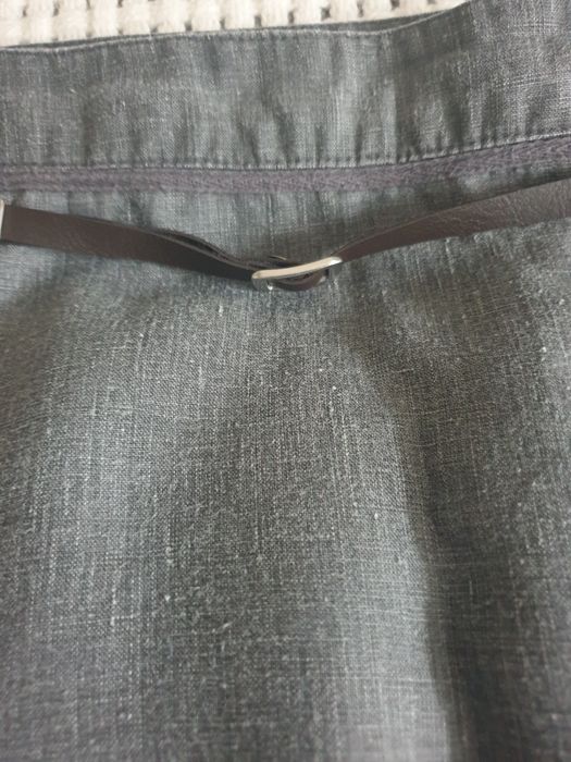 Spodnica lniana z wiskozą rozmiar L 40 midi