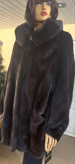 Рр 52-54.  Норковая шуба автоледи.  Плюшечка   Италия