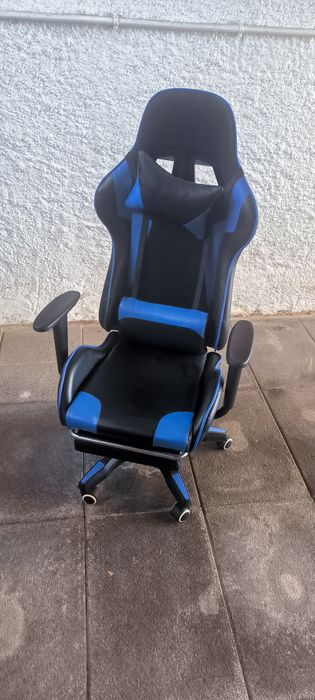 Cadeira gaming azul
