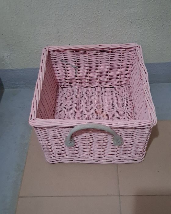 Conjunto de 2 Cestos de Verga Quarto Menina - BLACK DAYS