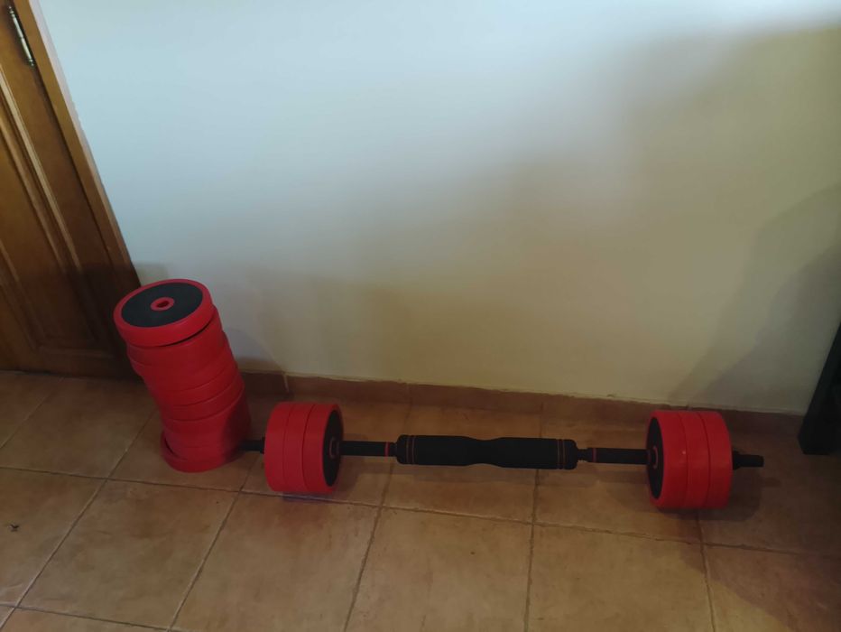 Barra de pesos ajustável