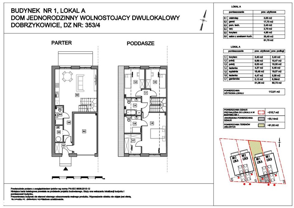 Bliźniak 112 m2, ogródek 91 m2 - Bawarski styl