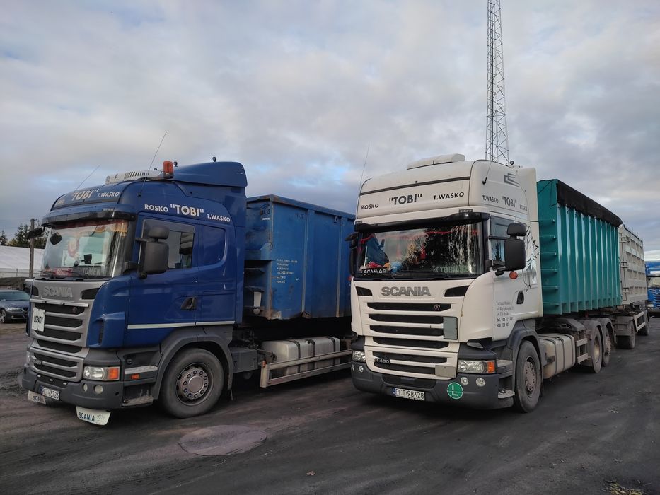 Usługi Transportowe hakowiec  odpadów trocin biomasy  makulatury