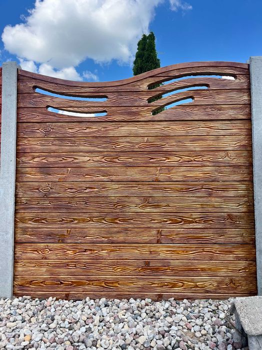 ogrodzenia betonowe dwustronne  67 zł metr bieżący -1,5 m wysokości