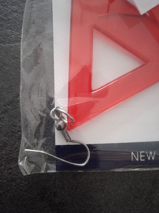 Kolczyki damskie nowe czerwone