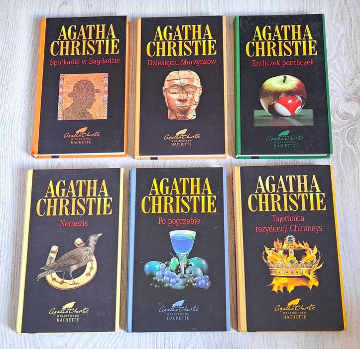 6x Christie Po pogrzebie Nemezis Dziesięciu Murzynków Entliczek Pentli
