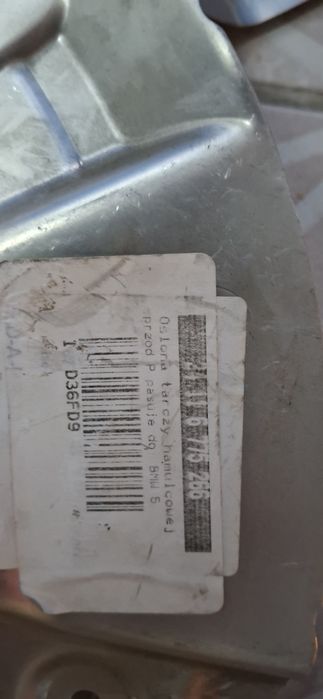 Bmw f10 f11 tarcze kotwiczne oslona tarczy