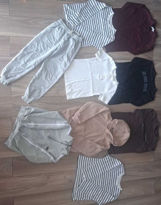 dres 122/128 kurtka reserved bluzki 4f adidas  h&m