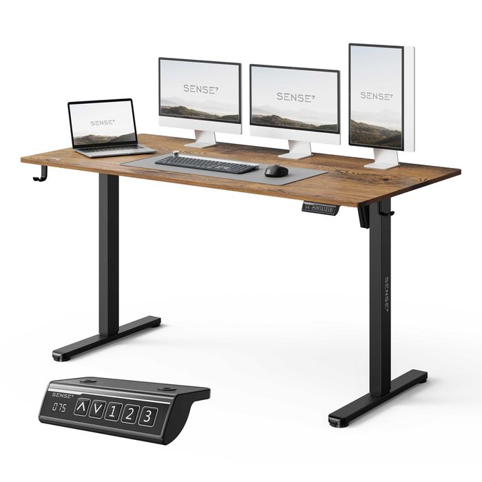 NOWE Biurko Elektrycznie Gamingowe 140x70 Regulowane - 72-118cm OKAZJA