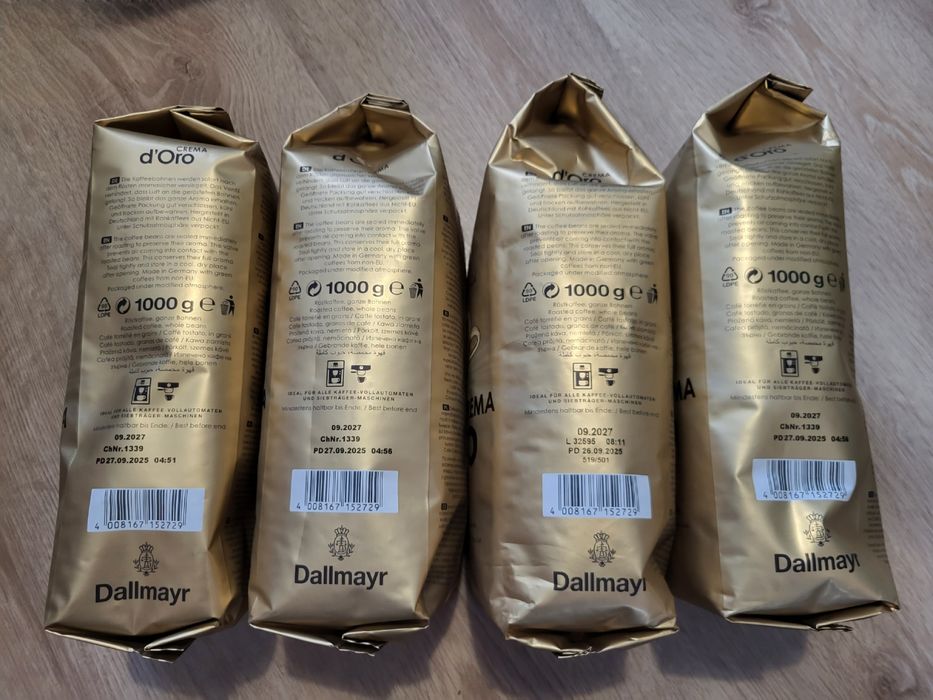 Kawa ziarnista Dallmayr doro crema złoty 4x1kg