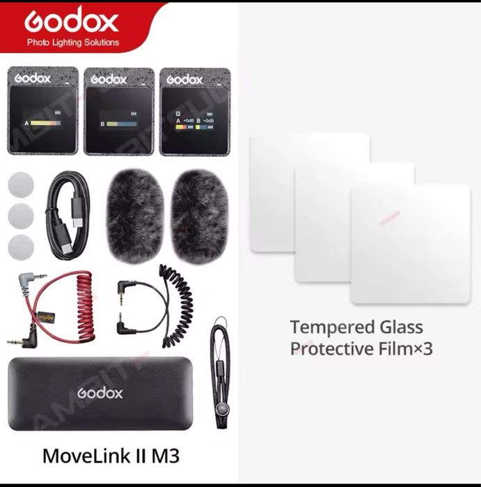 Godox Movelink ІІ  Радіосистема і ЗАХИСНЕ СКЛО