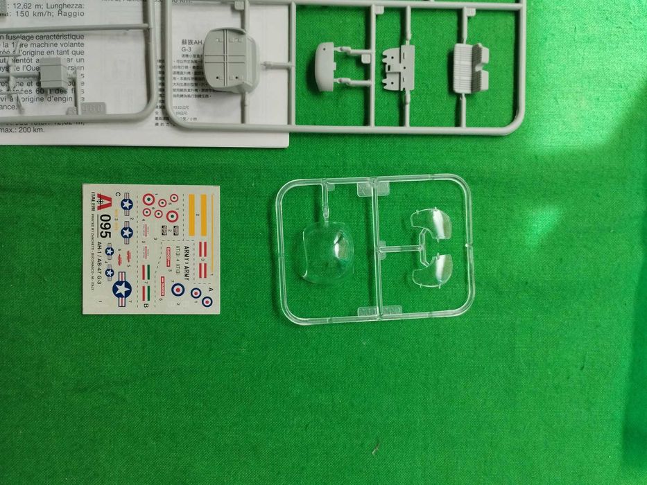 1/72 Italeri #095 - Bell AB-47 | Bell H-13 Sioux decalques kit modelismo