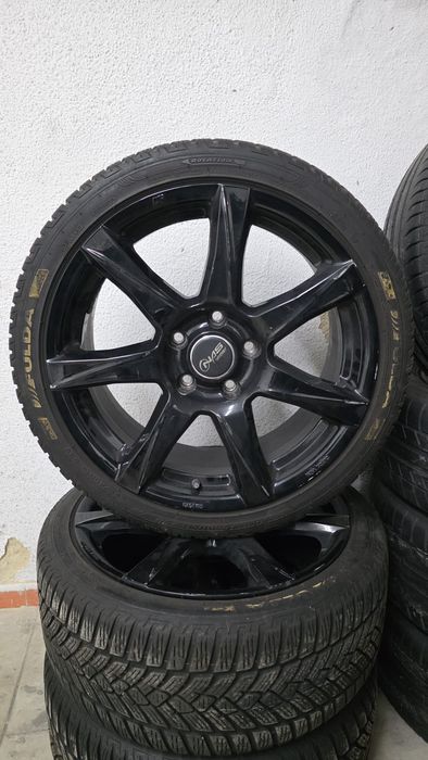 Jantes Especiais 16" ASW Pretas Pretas Gloss c/ Pneus Fulda