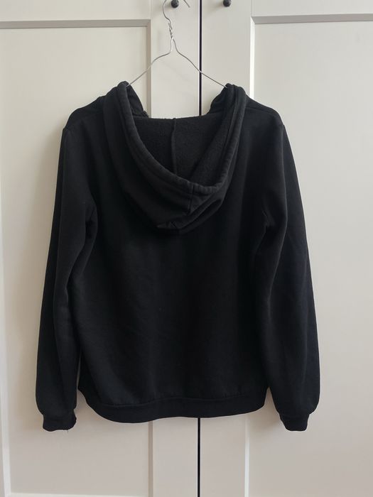 bluza czarna z kapturem sinsay S
