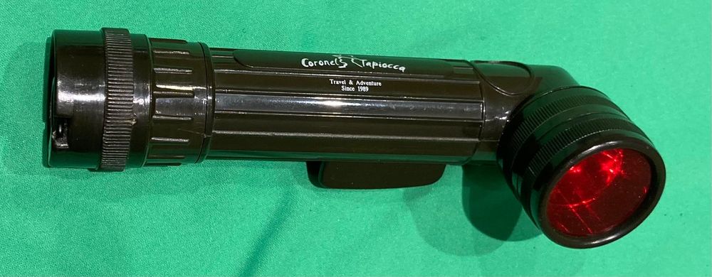 Aviação: Techstar, Cronómetro multifuncoes, lanterna voo noturno (red)