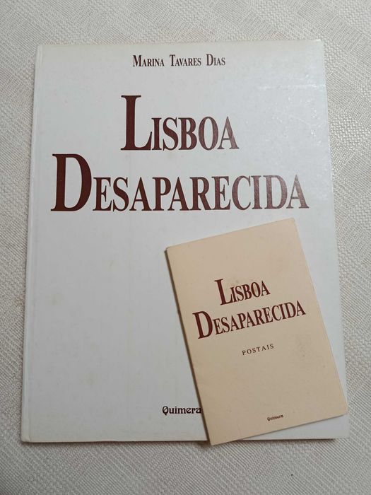Conjunto Livro + Postais "Lisboa Desaparecida", de Marina Tavares Dias