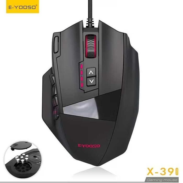 NEW! Profesjonalna mysz gamingowa E-Yooso X-39 PRO USB RGB 16400dpi