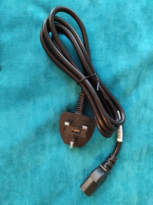 Cabo alimentação 3 pinos chave inglesa UK